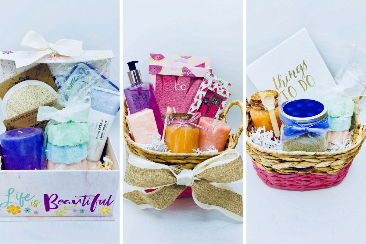 homemade spa gift baskets