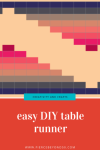 easy DIY table runner