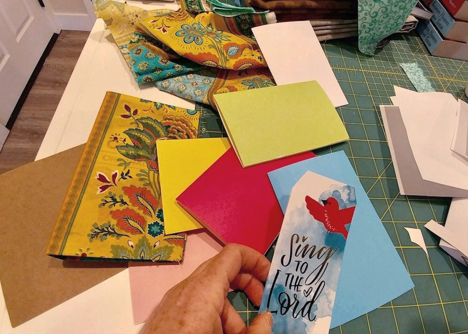 A bookmark and other materials for the DIY journal