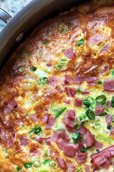 A picture of my finished healthy frittata recipe