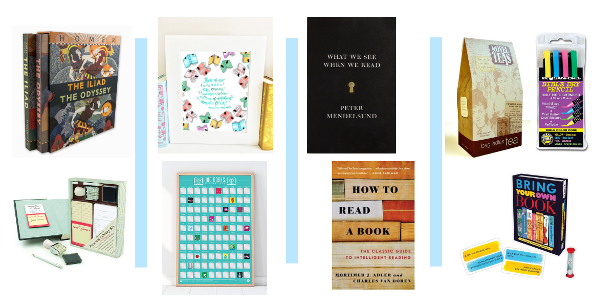 Gift idea for book lovers - books, game, book quotation, tea, novel tea