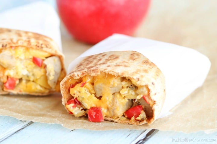 HEALTHY BREAKFAST SAUSAGE BURRITO