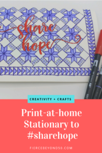 print at home stationary