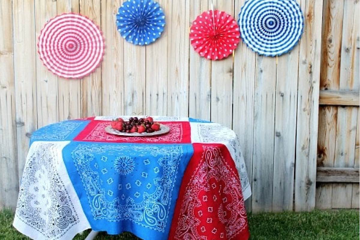 patriotic tablecloth memorial day july 4th