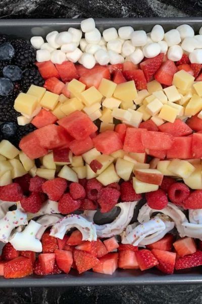 fruit patriotic platter cheese board