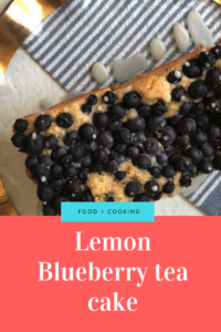 lemon blueberry tea cake