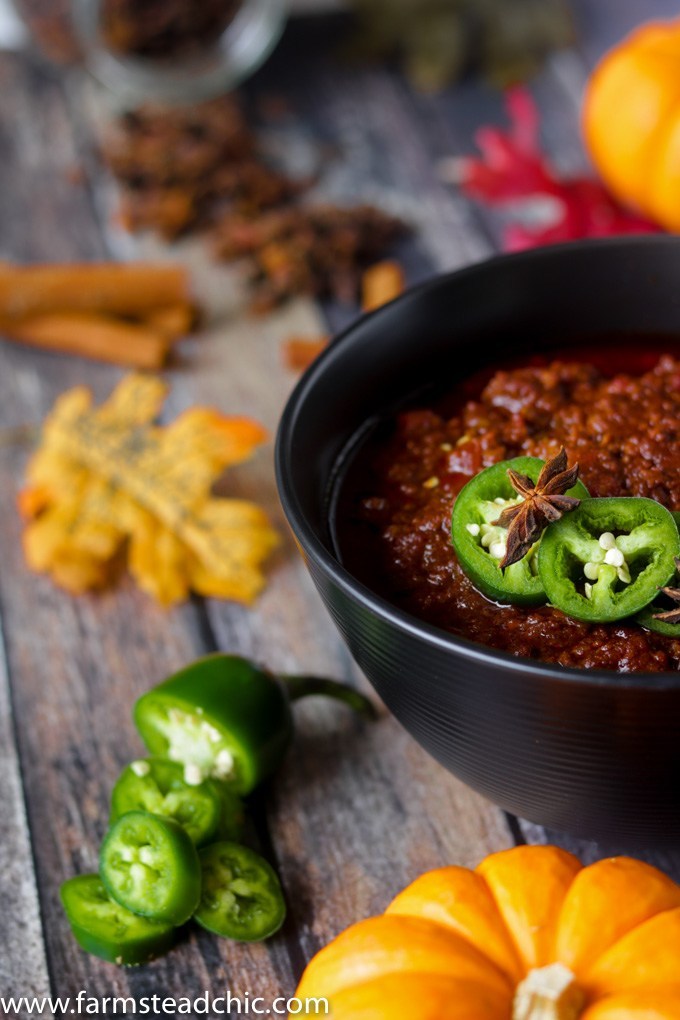 pumpkin spice chili, pumpkin spice recipe