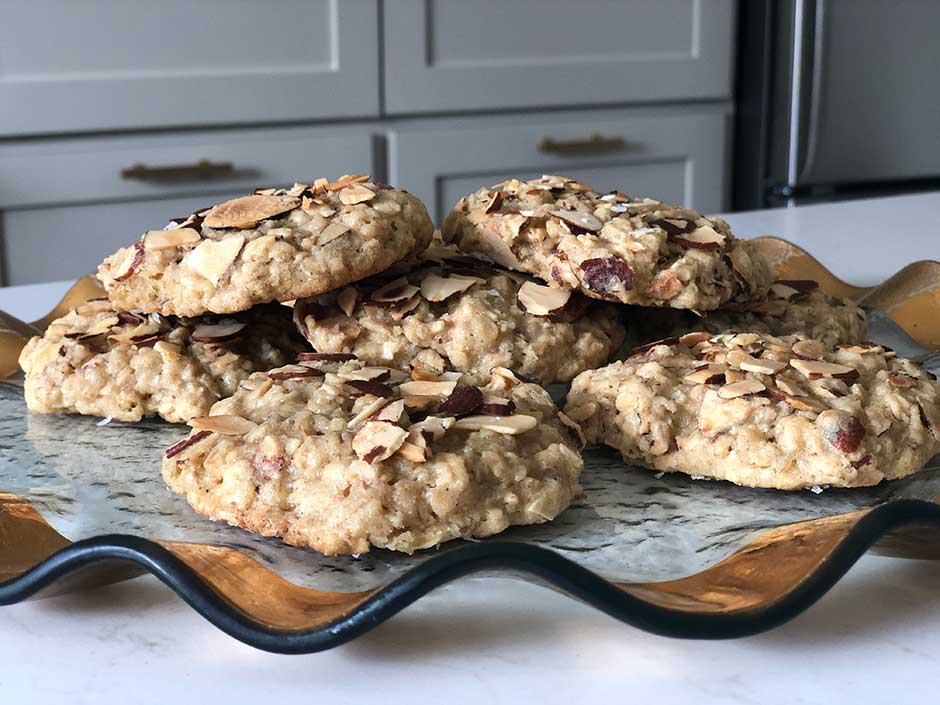 Marie Bostwick's The Best Oatmeal Cookies with Toasted Almonds Recipe