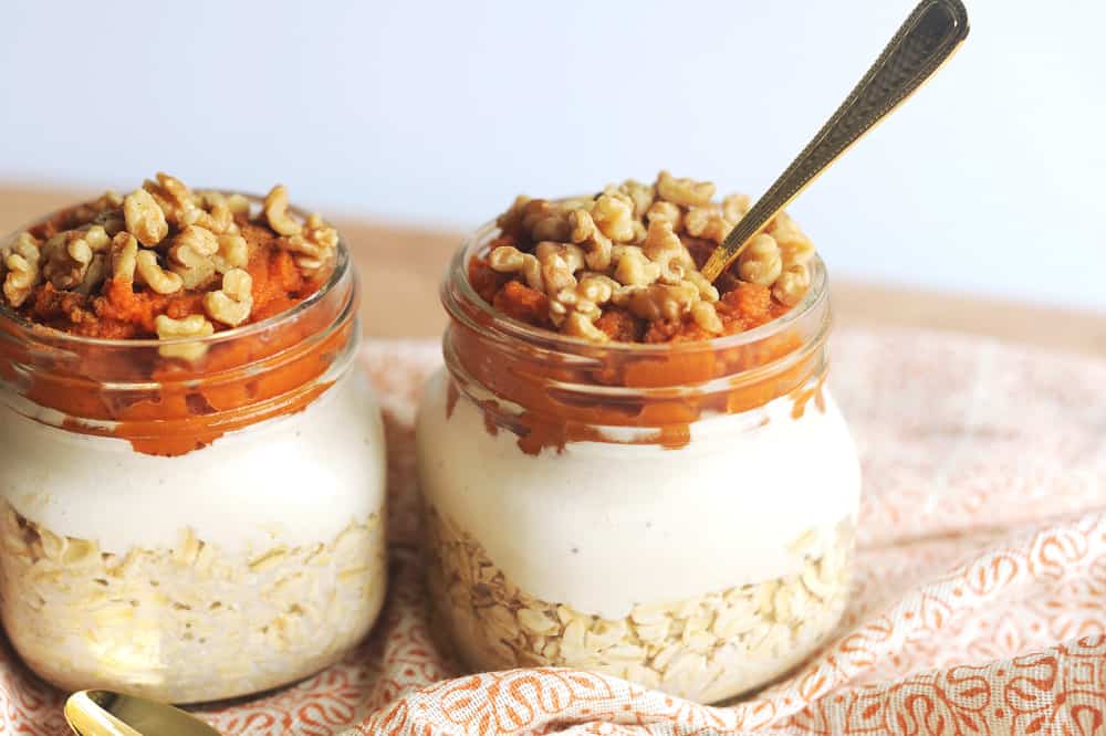 overnight oats, pumpkin spice recipe