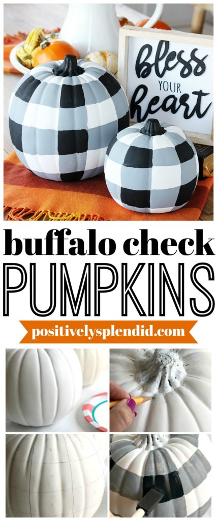 buffalo check decor, fall craft ideas