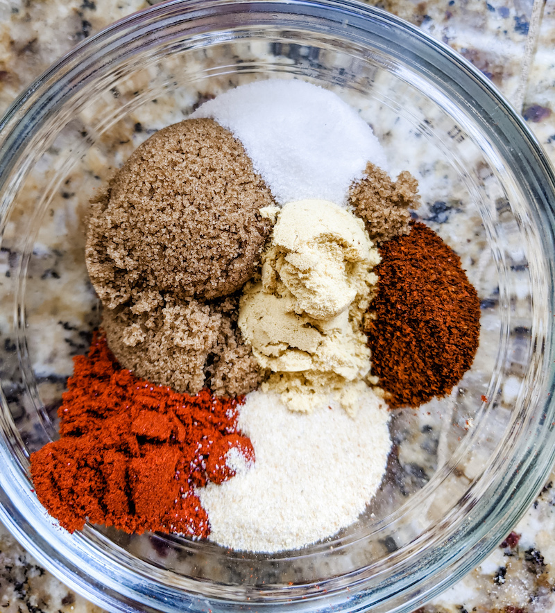 Ingredients for BBQ Dry Rub