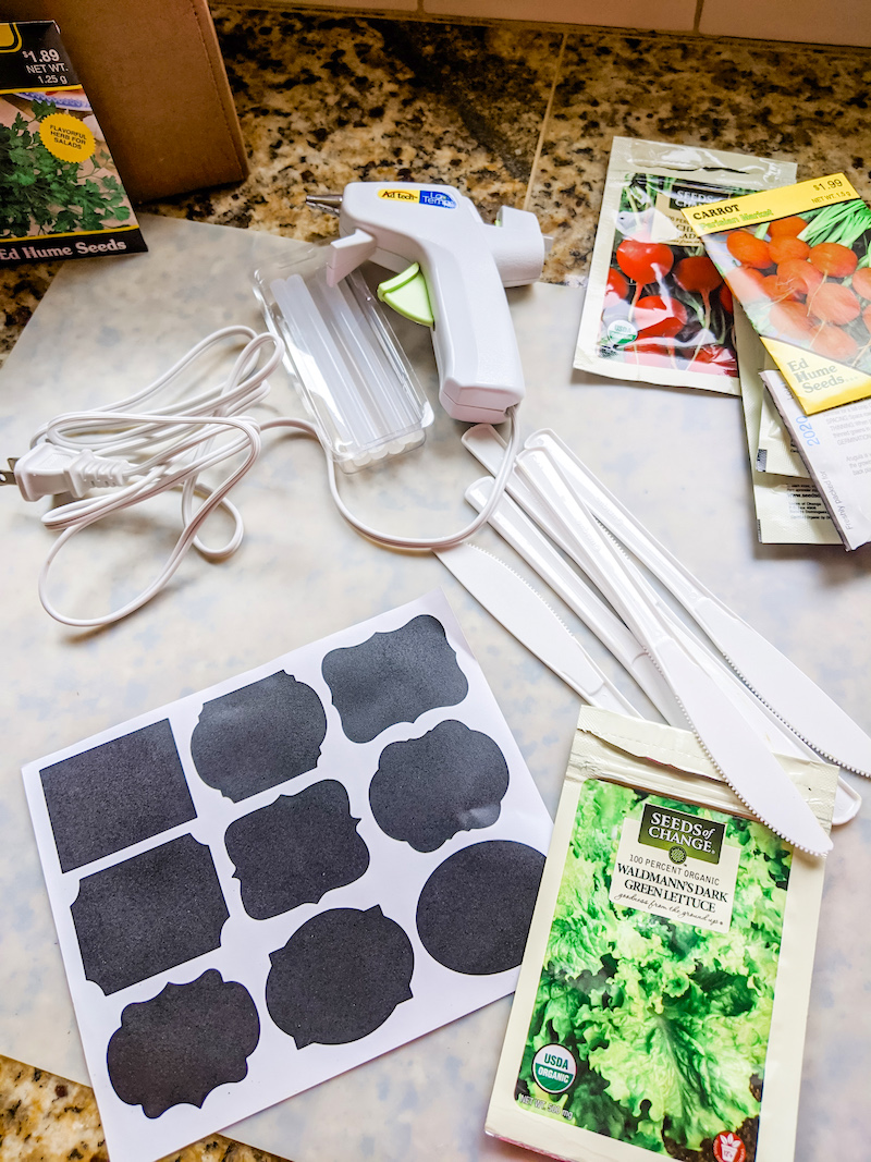 Materials for DIY Garden markers