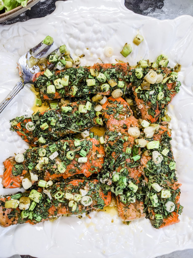 Family Recipes: Oven Roasted Herb Salmon - Marie Bostwick