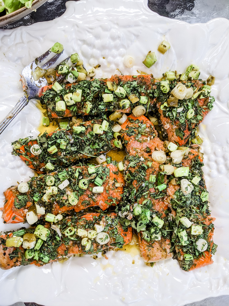 Oven Roasted Herb Salmon