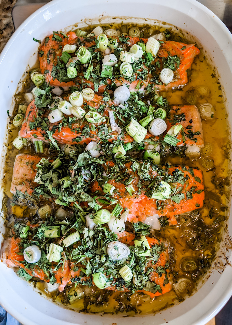 Oven Roasted Herb Salmon