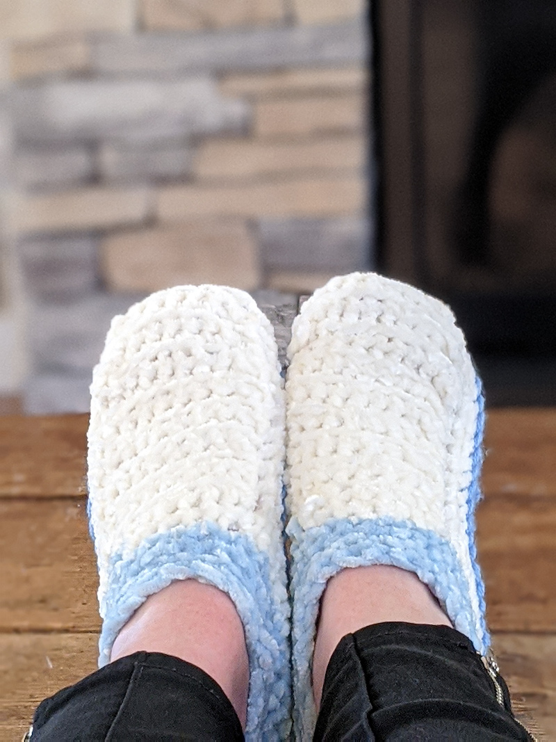 Easy Crocheted Slippers