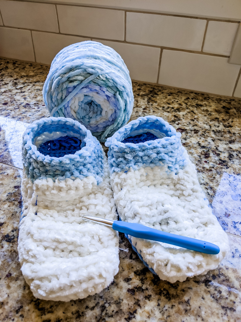 Easy Crocheted Slippers