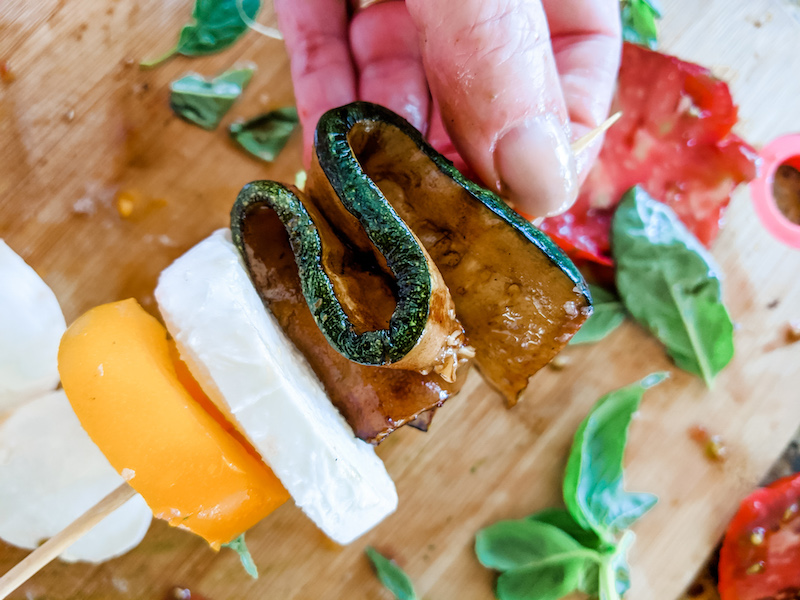 Constructing the Stacks with Grilled Zucchini