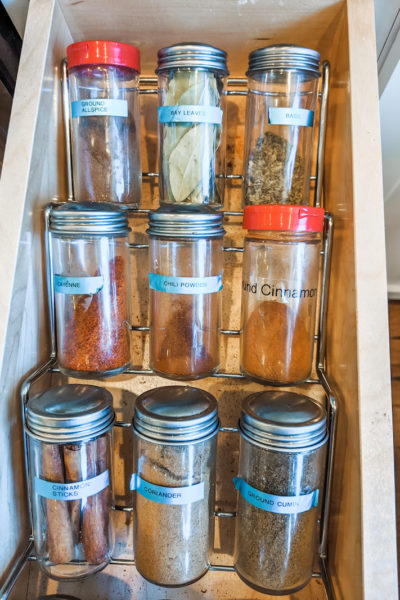 Organized Spice Rack