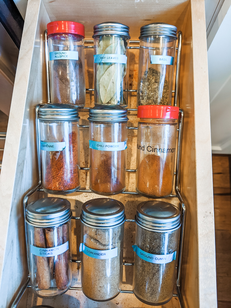 Organized Spice Rack