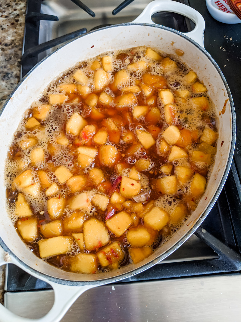 Simmering the Chutney