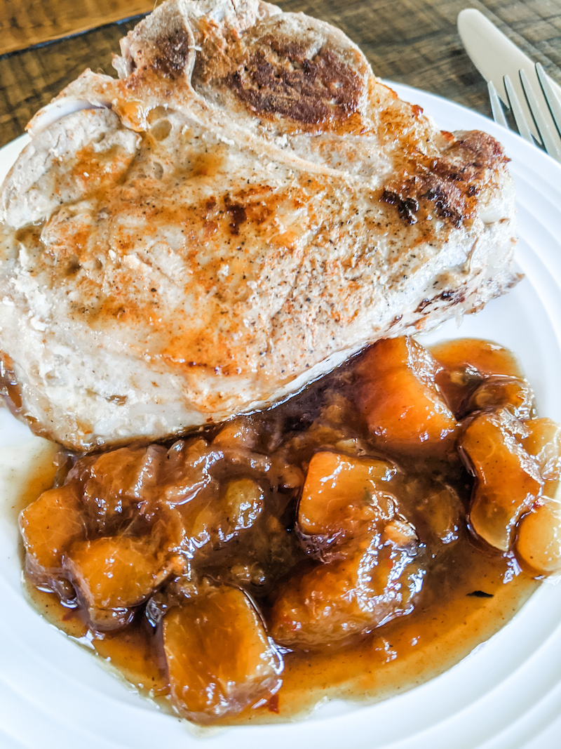 Peach Chutney served with Naan