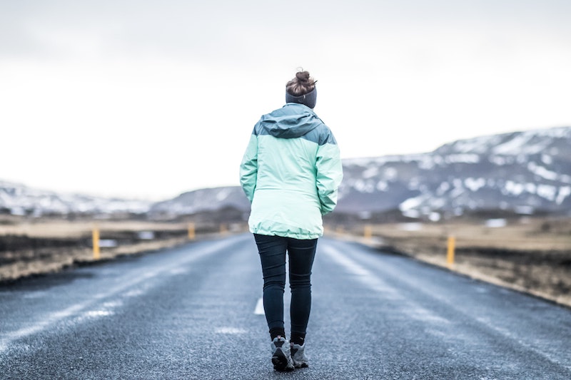 Outdoor Fall Routine - A Woman Jogging Outside