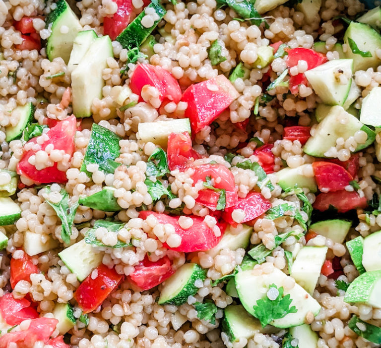 Israeli Couscous Salad with Zucchini and Tomato Marie Bostwick