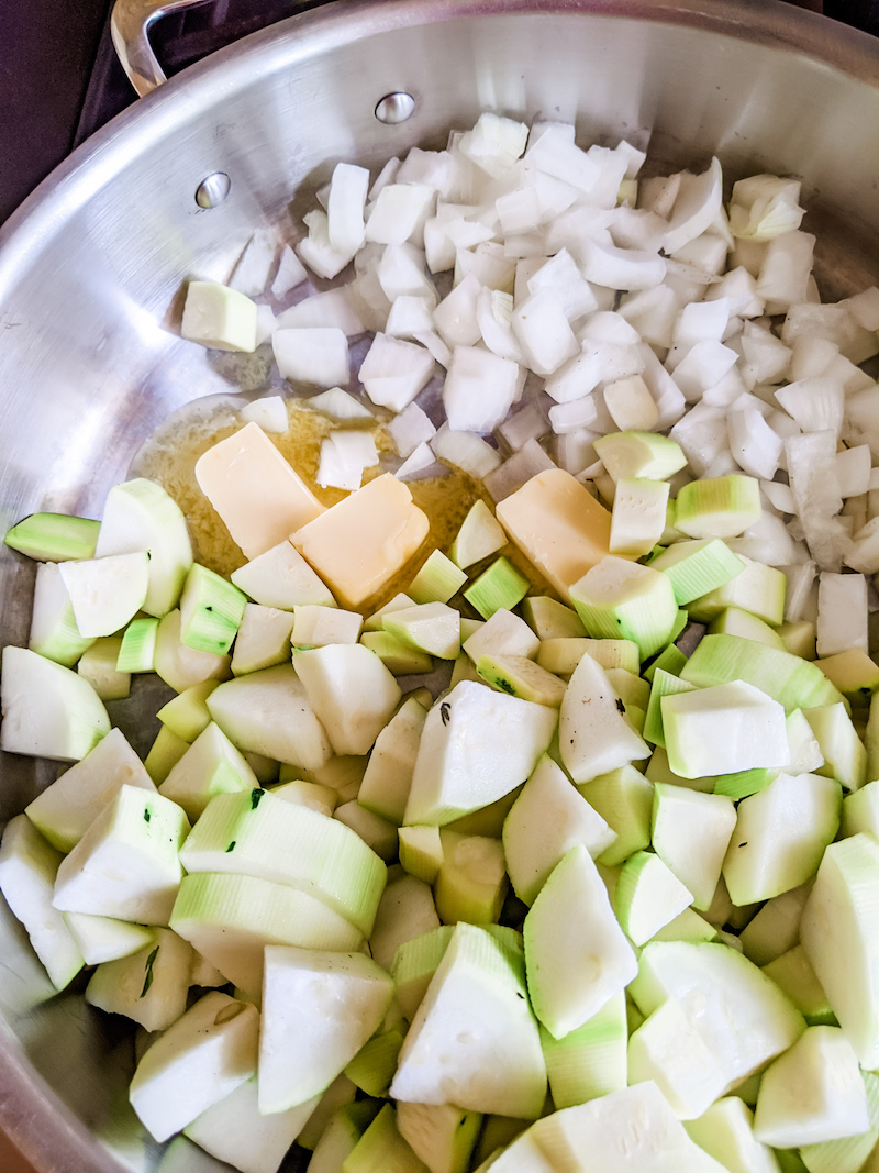 ingredients for the Zucchini soup