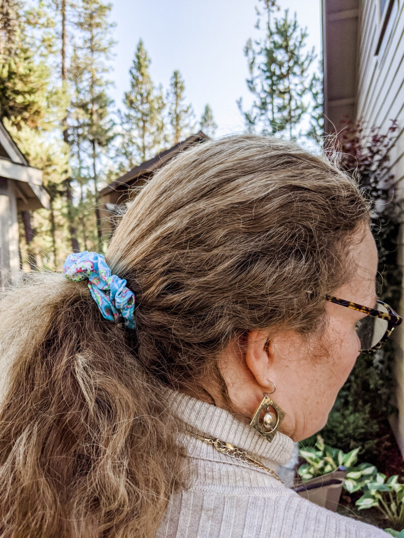 DIY Scrunchie with Hair Tie (*New* Easiest Method) + Pattern