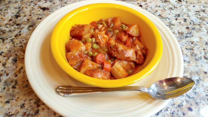 A serving of chili in a bowl