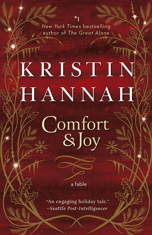 The cover for COMFORT AND JOY BY KRISTIN HANNAH, part of Marie's Christmas Book Flood