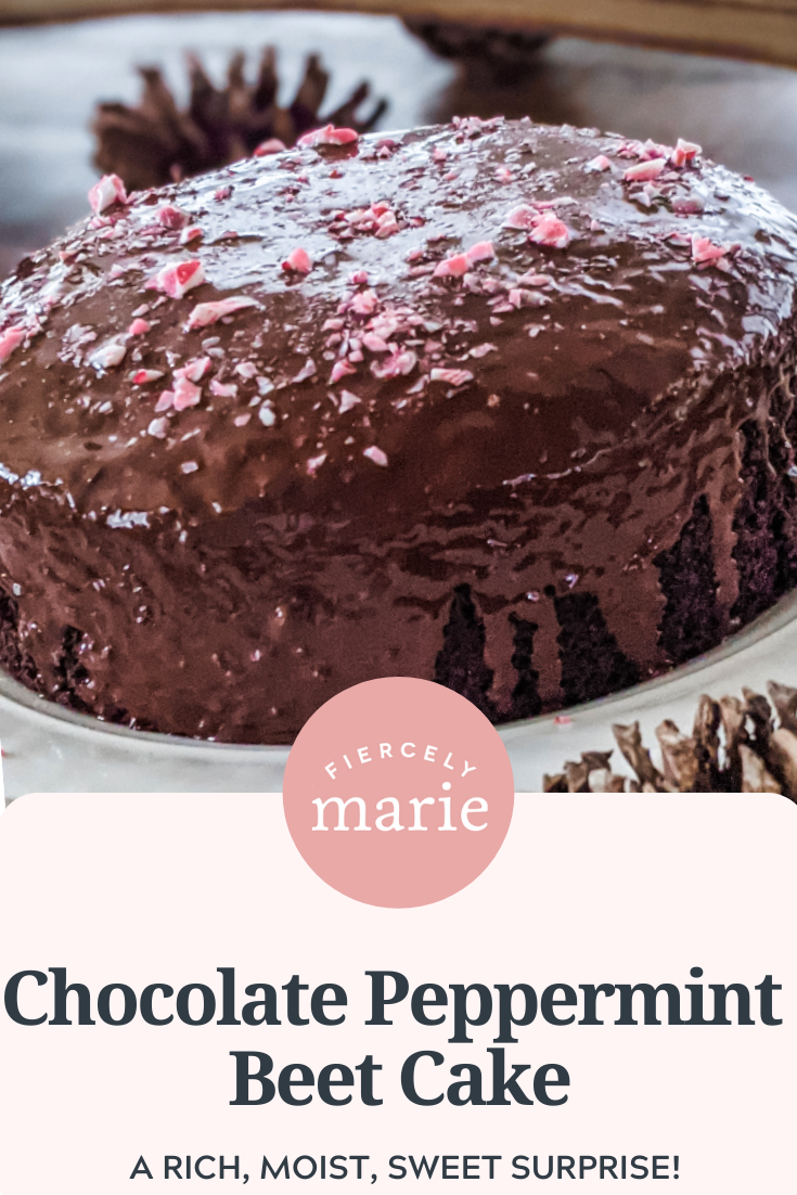 Chocolate Peppermint Beet Cake