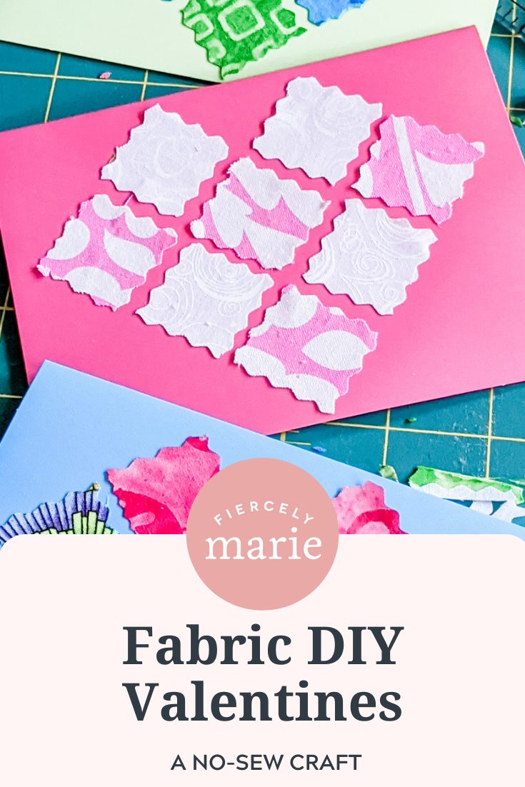 Fabric DIY Valentine Cards – No Sewing Required!