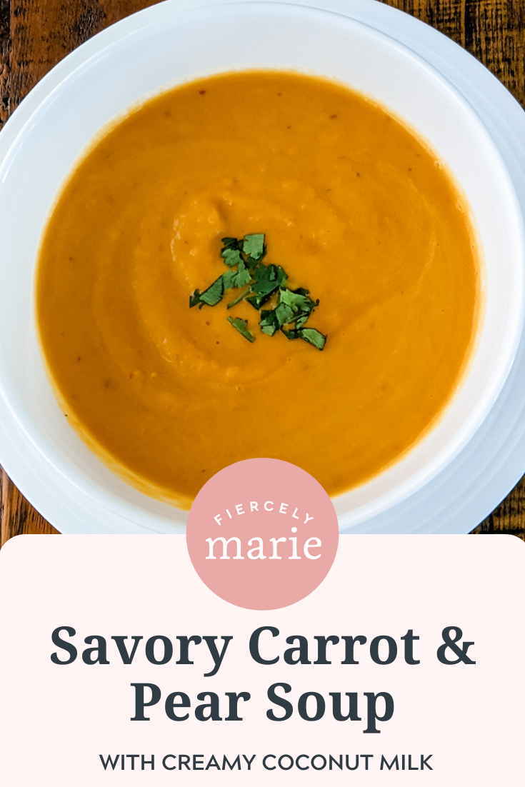 My Savory Carrot Pear Soup
