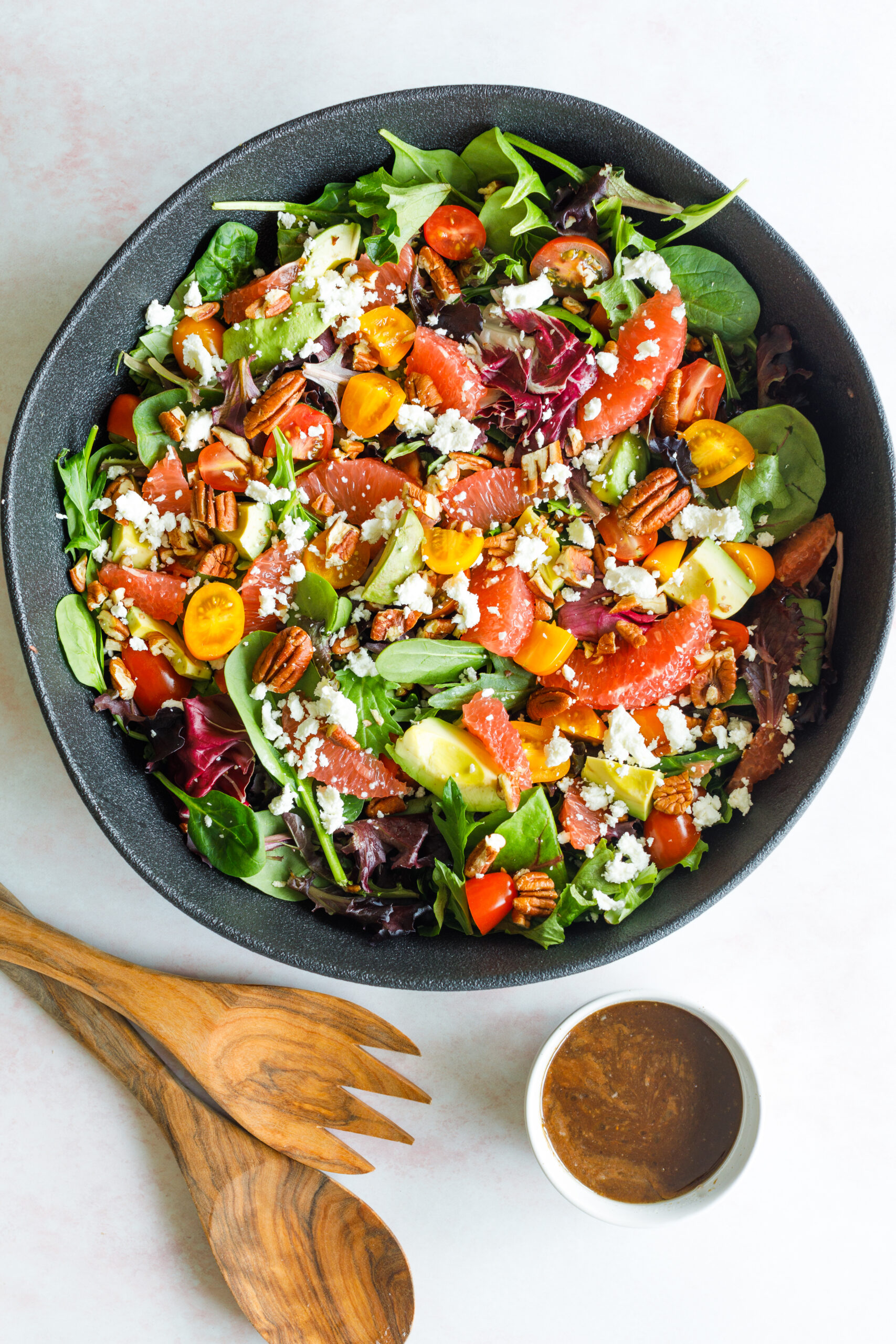 Grapefruit, Pecan, and Goat Cheese Salad