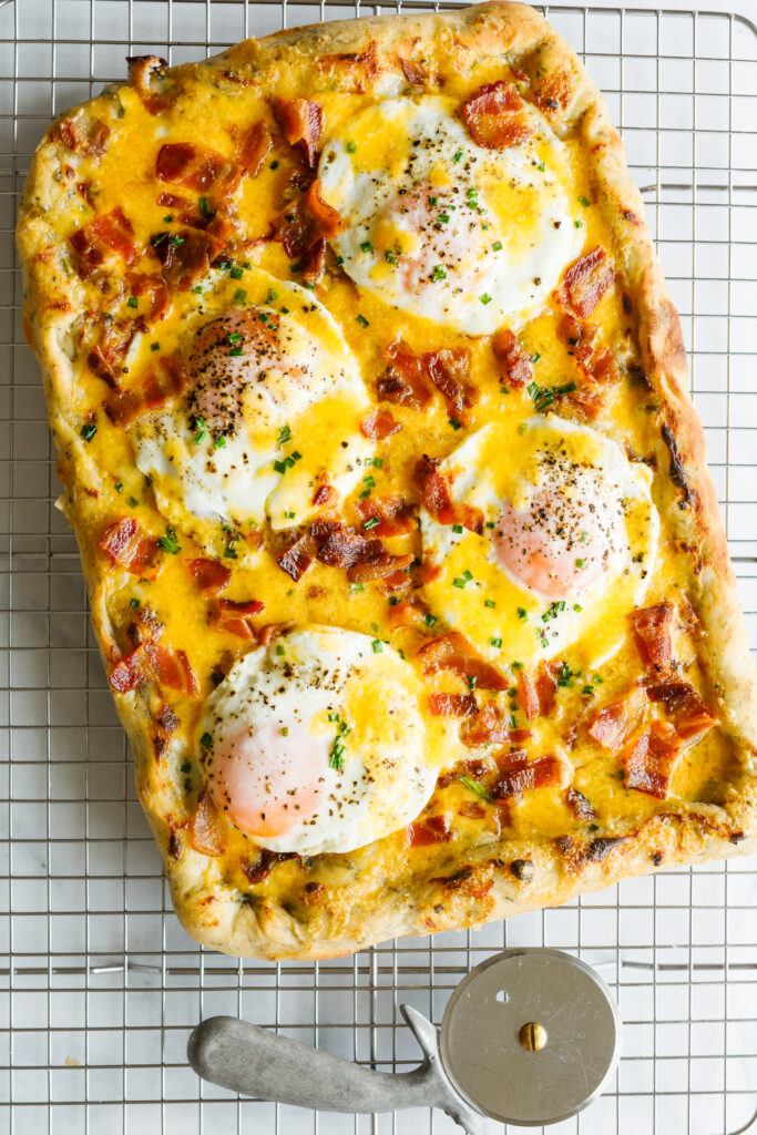 Easy Bacon and Egg Pizza with White Sauce: Celia Fairchild Recipe #3 ...