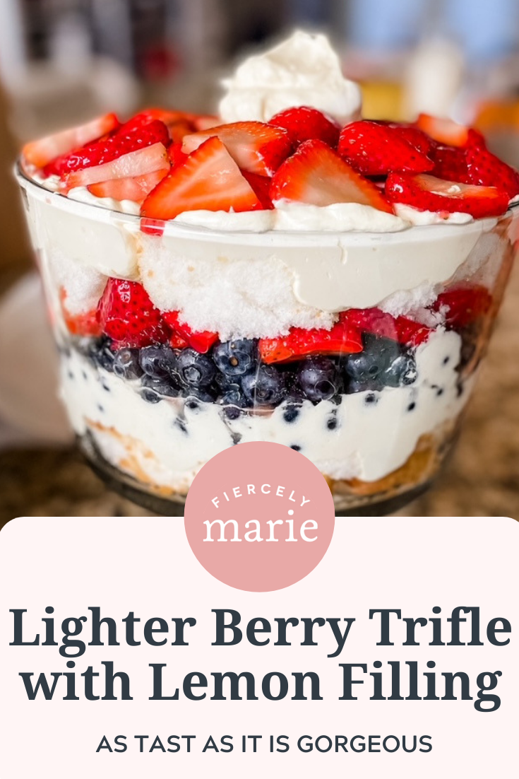 Lighter Berry Trifle with Lemon Filling