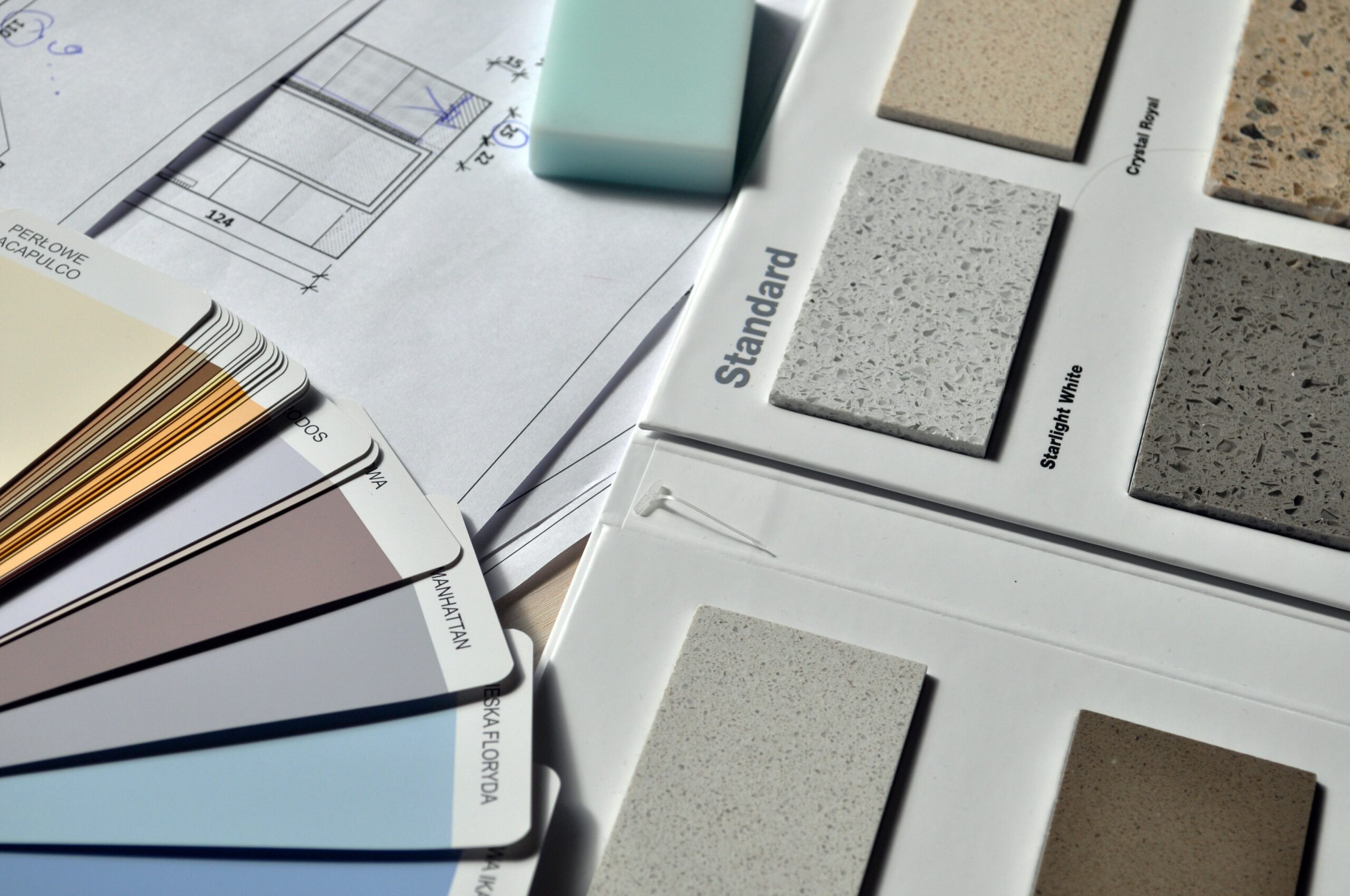 Paint and countertop samples