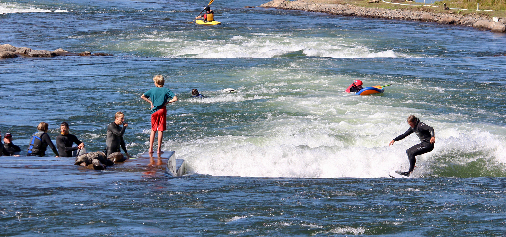 The surfing channel at Whitewater Park