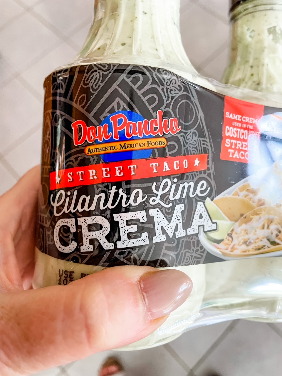 The crema sauce from Costco