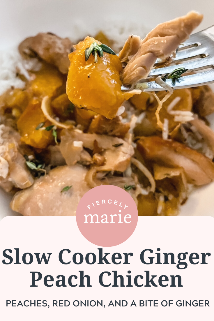 My Slow Cooker Ginger Peach Chicken