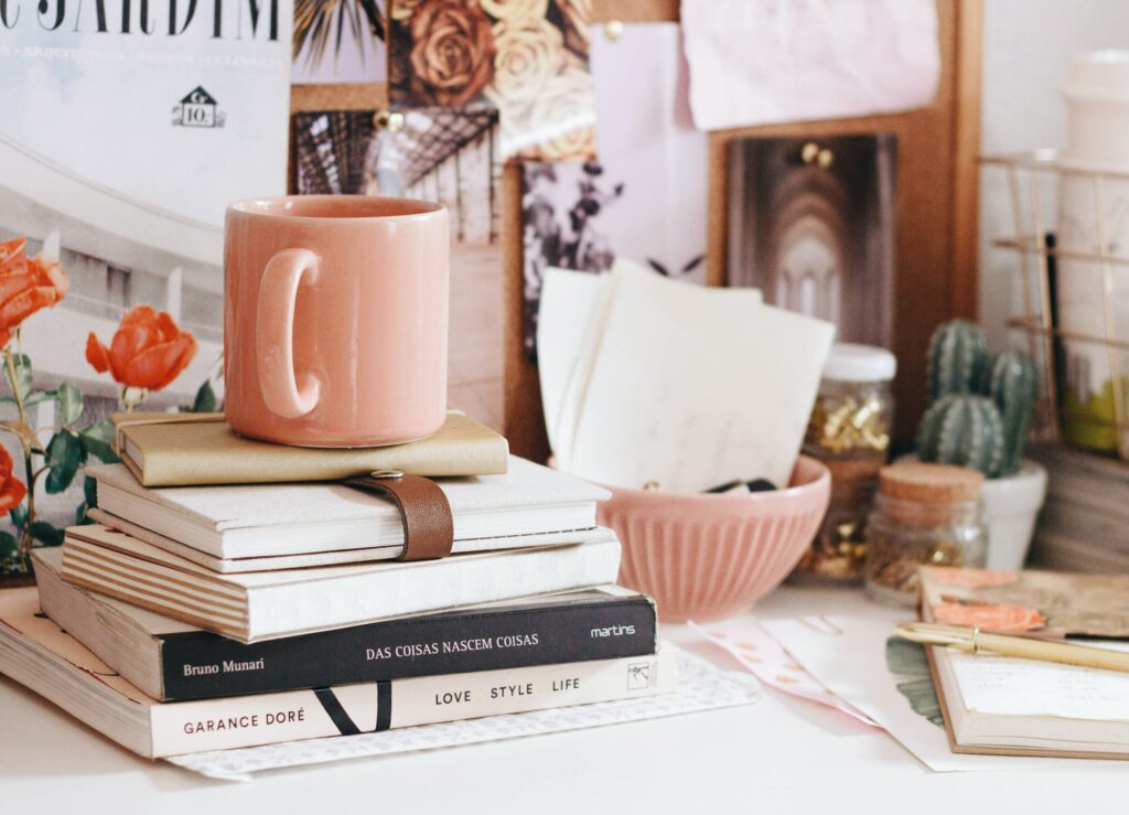 A clean, organized desk, one of the 28 Rainy Day Activities for Adults