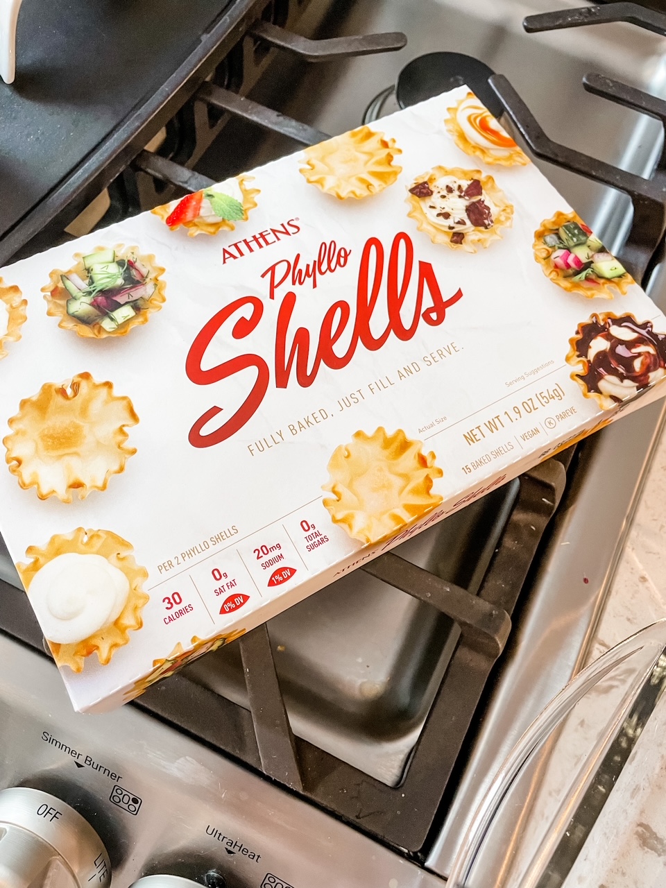 the phyllo shells box