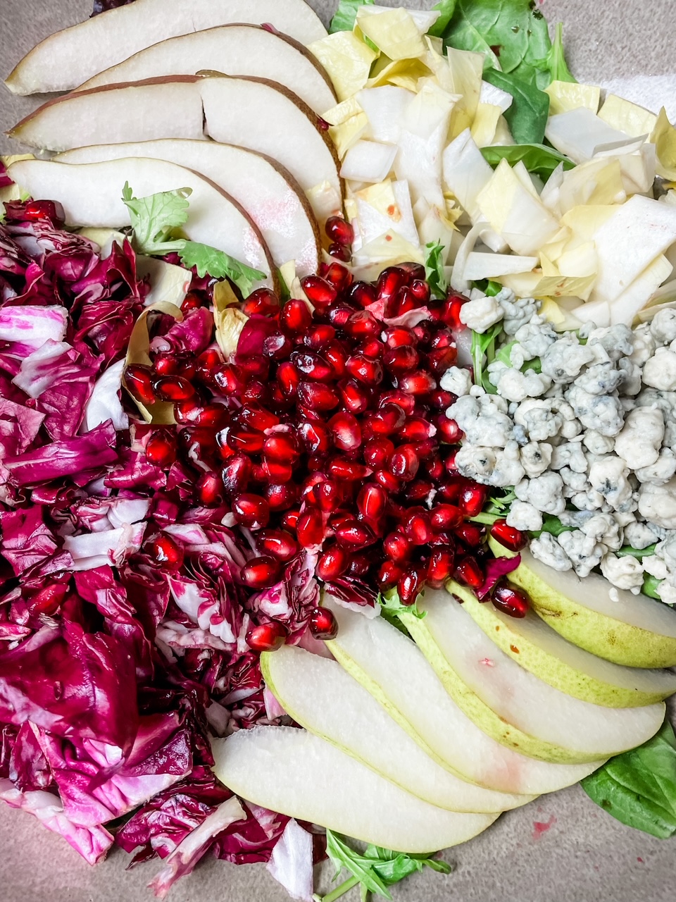 A close up of the salad in a bowl