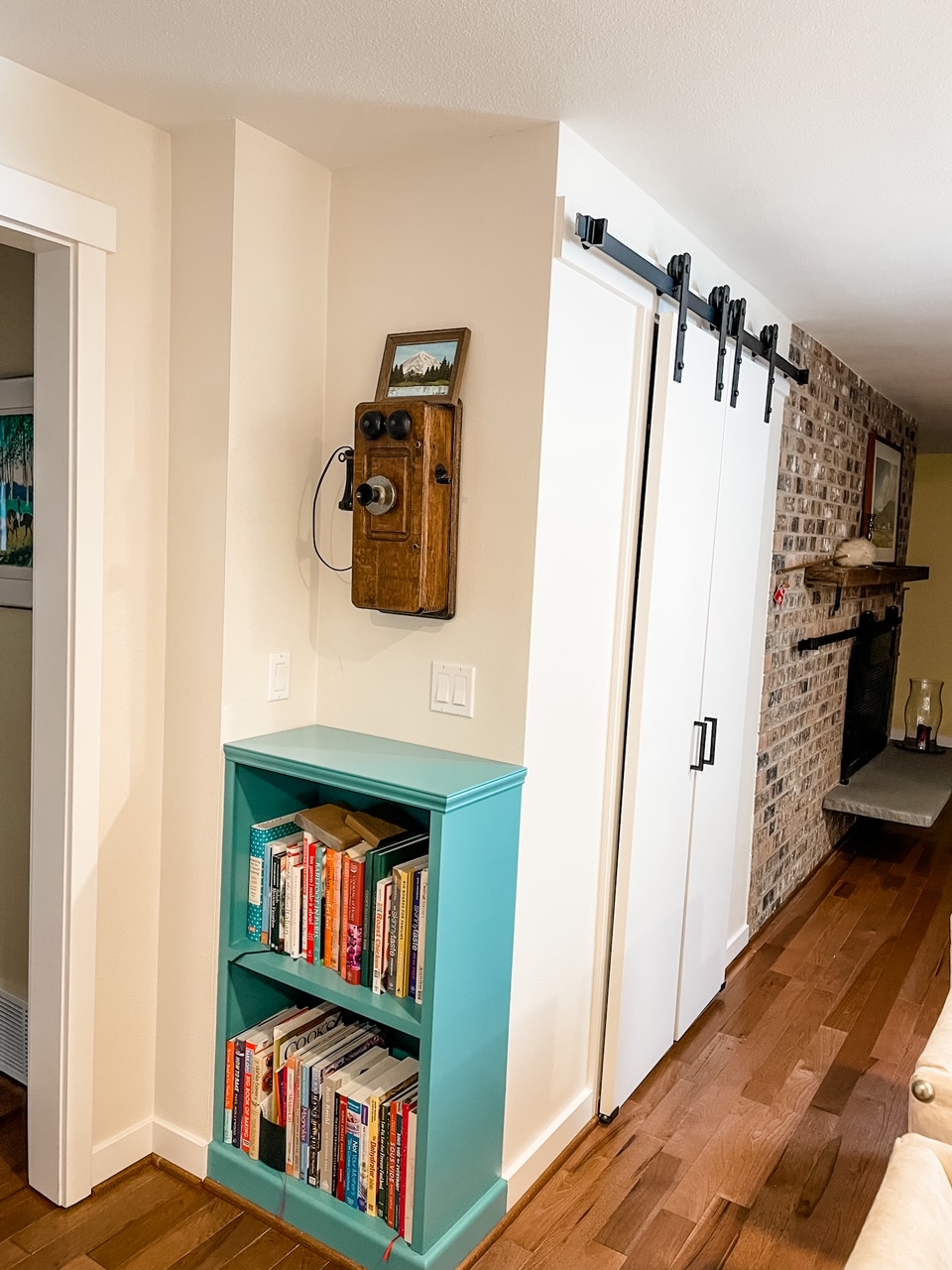 The cookbook shelf and a family heirloom