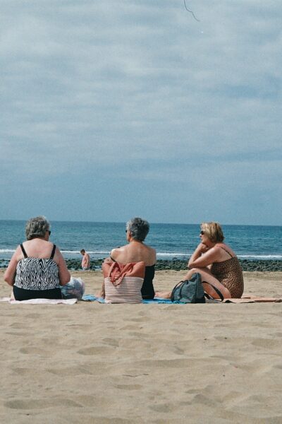 Three ladies at the beach