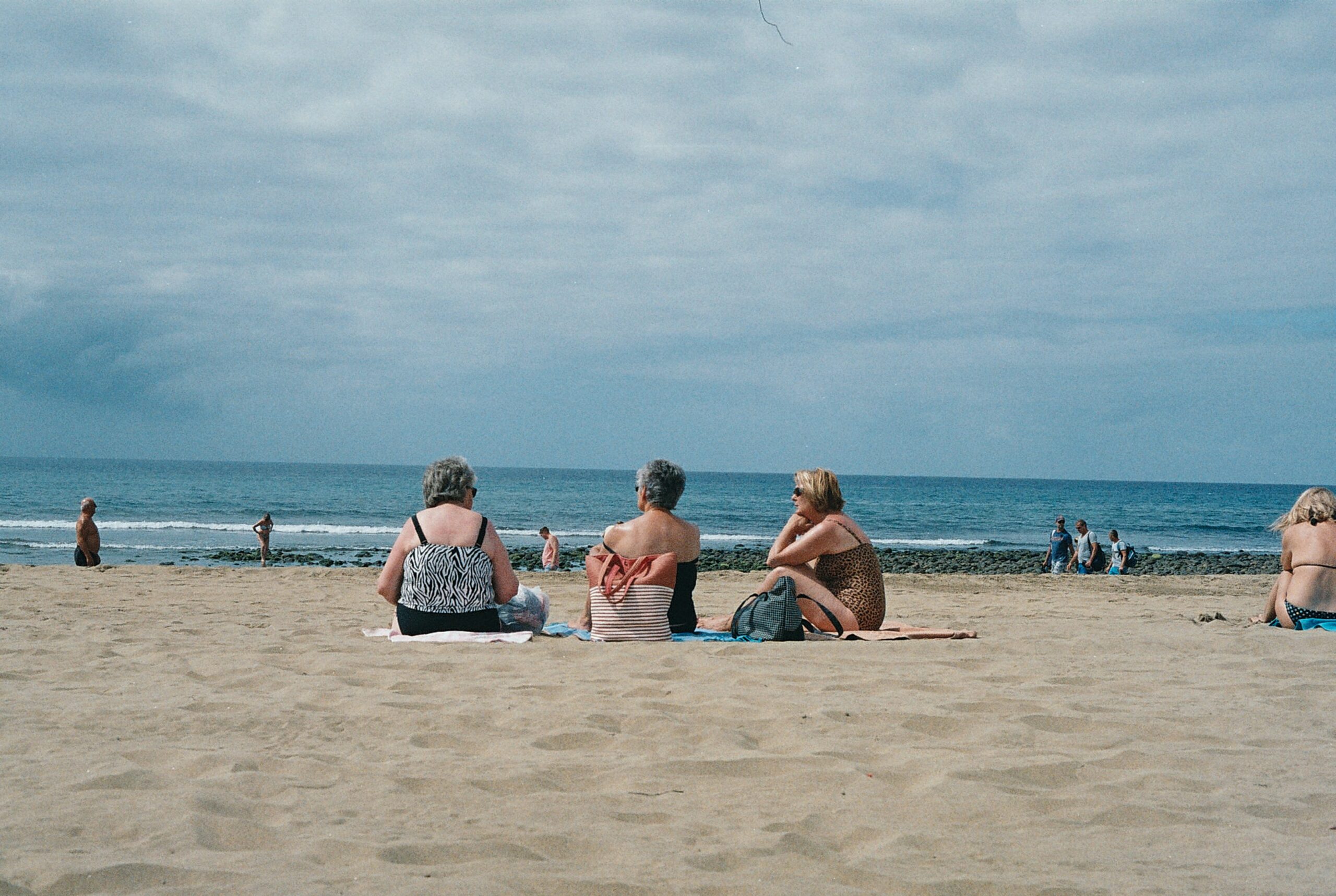 Three ladies at the beach