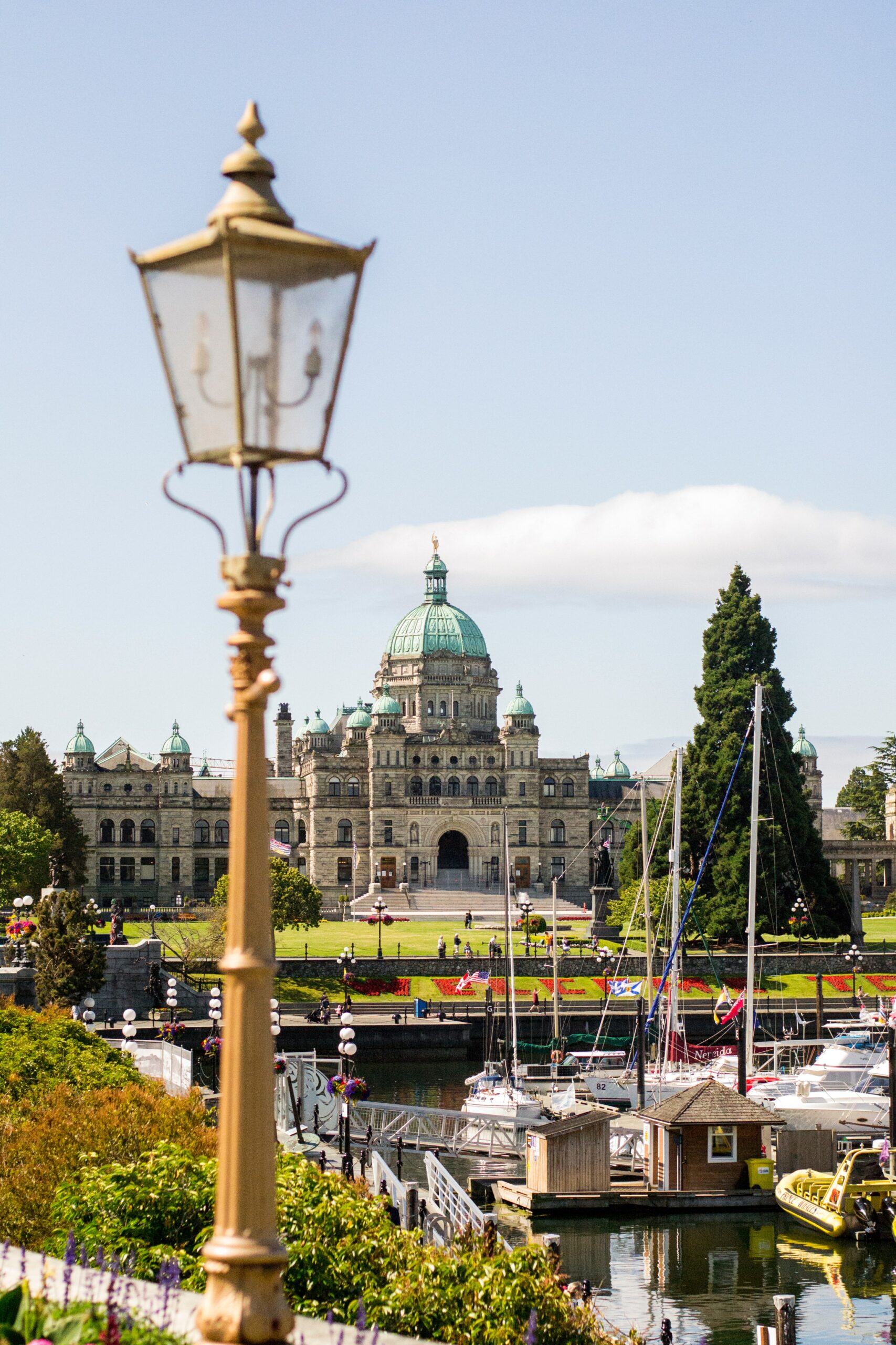 A view of Victoria and its Parliament building