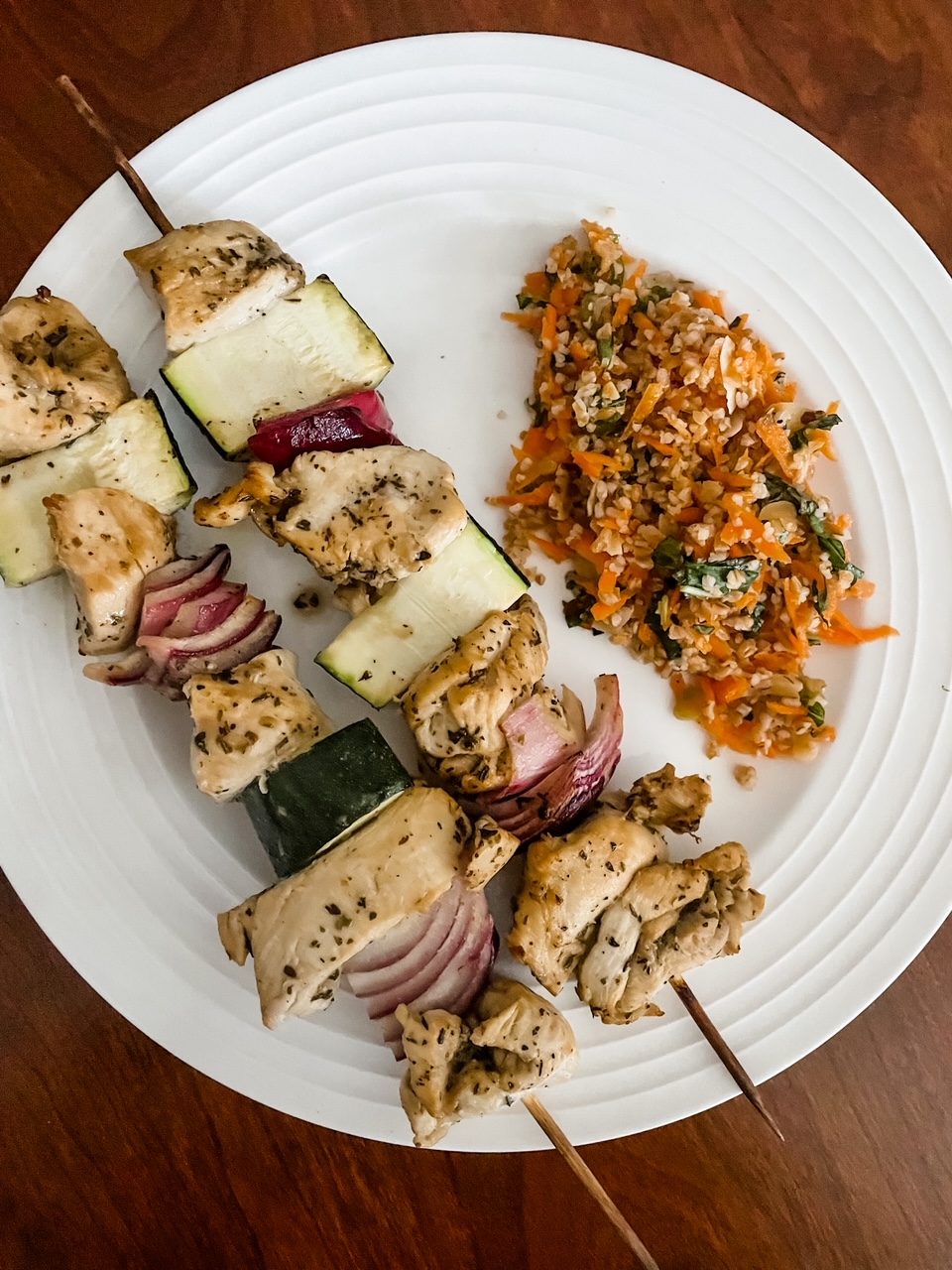 Easy Mediterranean Chicken Skewers Marie Bostwick 